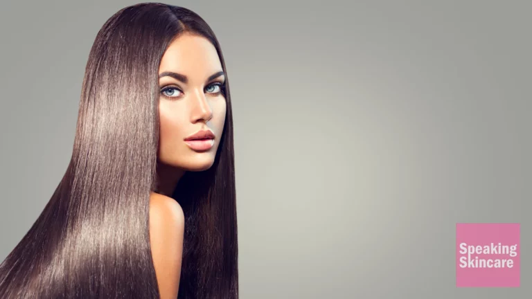 A woman with long hair