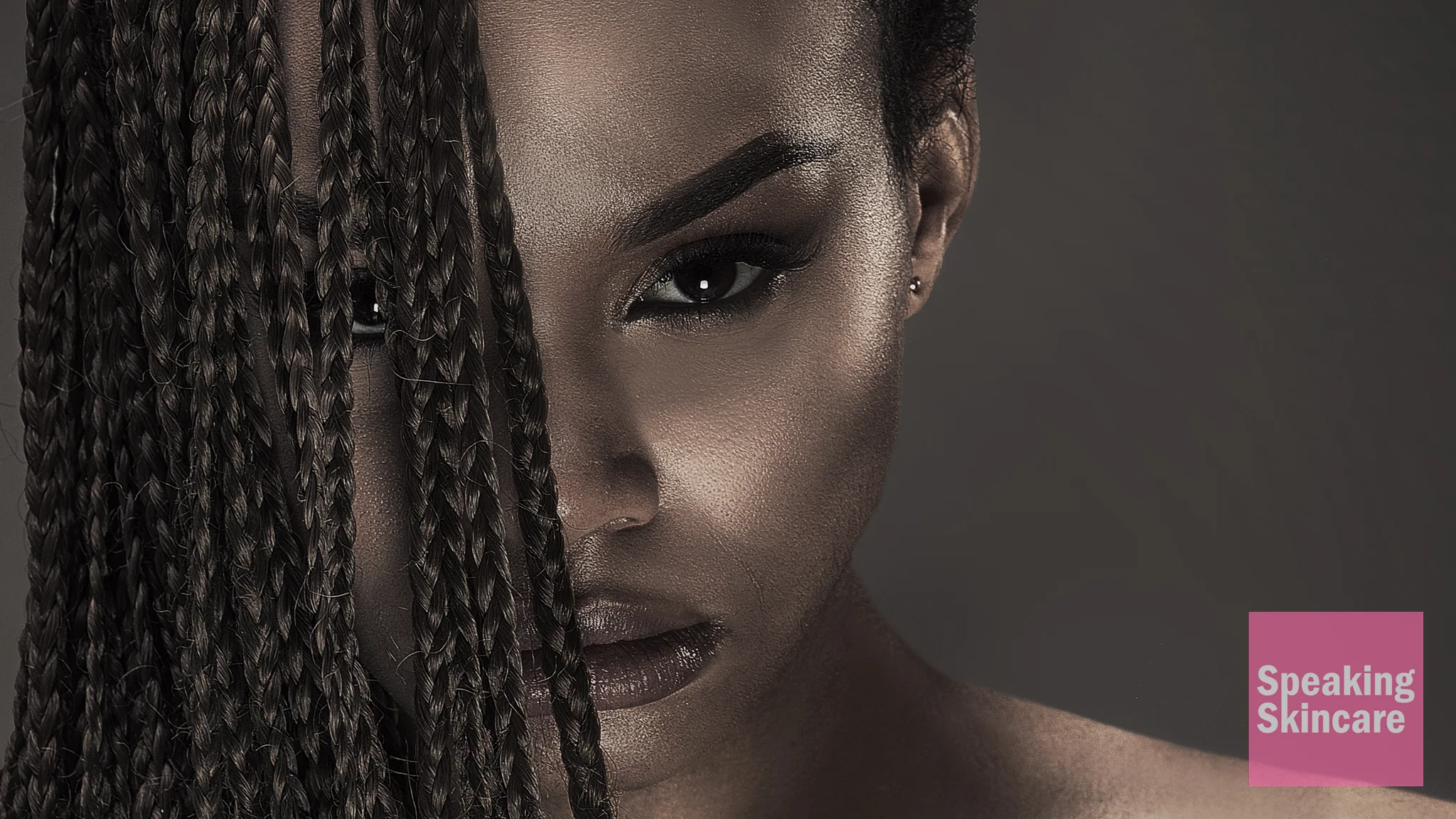 A black woman looking mean
