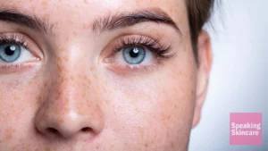 A close-up of eyelashes