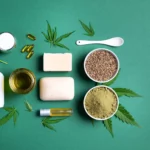 A collection of skincare products