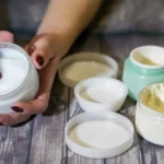 A collection of skincare products