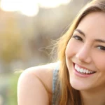 A smiling woman