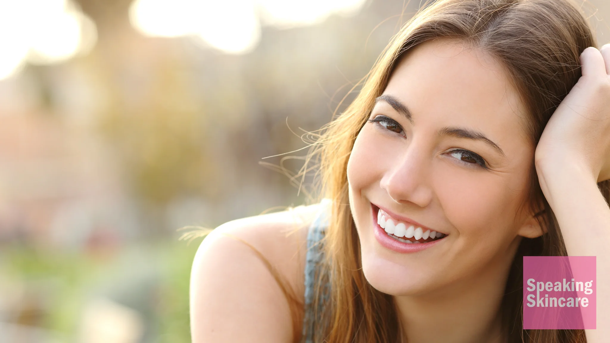 A smiling woman